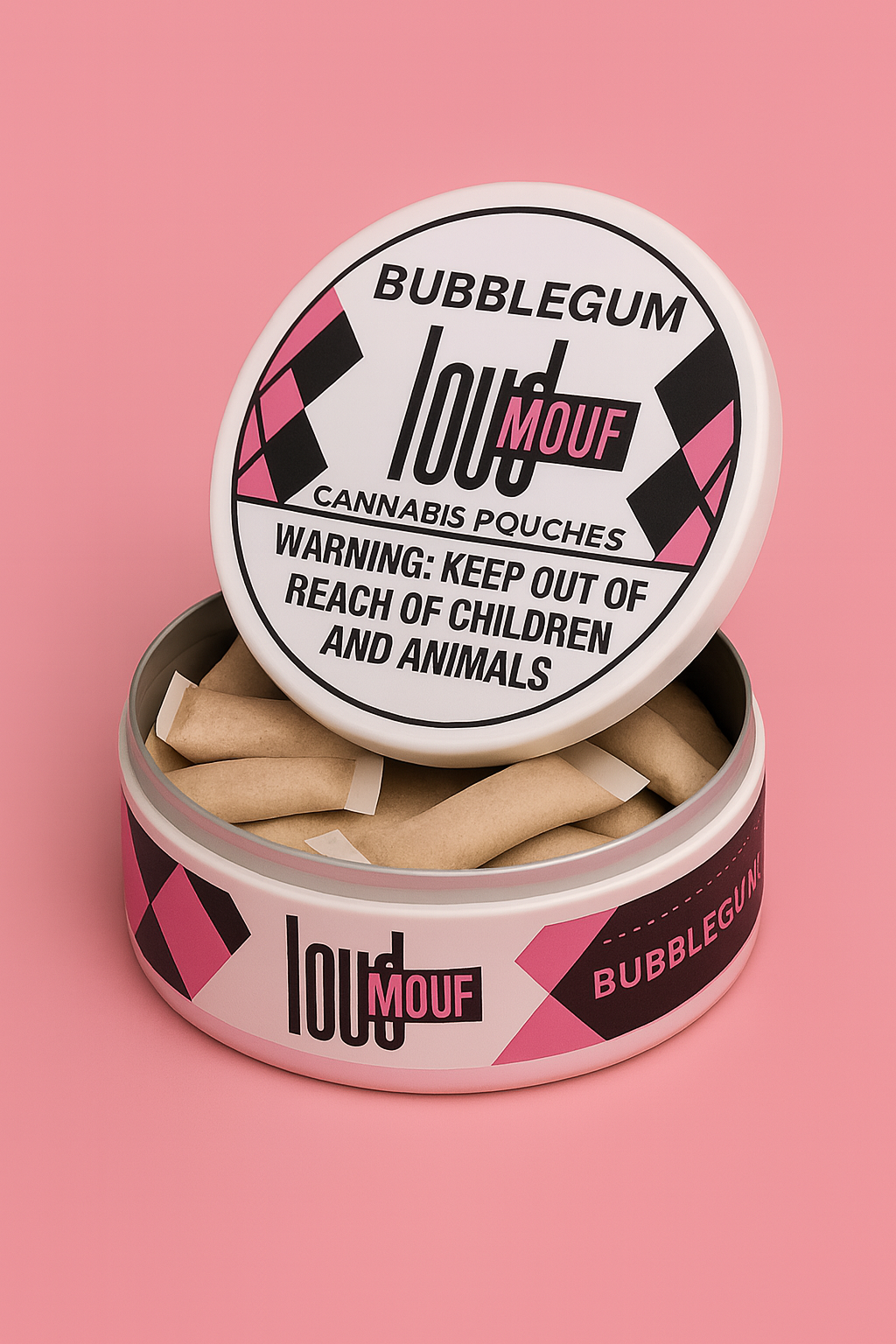 LOUDMOUF™ Bubblegum Pop – Premium Cannabis Pouches (20s)